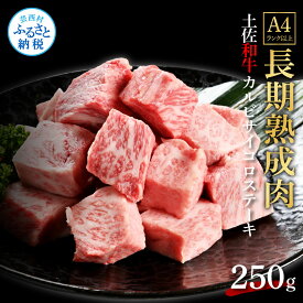 【ふるさと納税】天下味 エイジング工法 熟成肉 土佐和牛 特選 カルビ サイコロステーキ 250g エイジングビーフ 国産 肉 牛肉 和牛 人気老舗焼肉店 冷凍 新鮮 真空パック 高級 高知 高知県 芸西村 故郷納税 12000円 返礼品 贈り物 贈答 ギフト