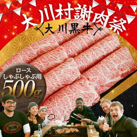 【ふるさと納税】国産黒毛和牛 大川黒牛 ロース しゃぶしゃぶ用 スライス A4（250g×2パック） 国産 黒毛和牛 A4 ロース 牛肉 しゃぶしゃぶ 高知県 大川村 F6R-023