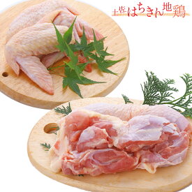 【ふるさと納税】地鶏 土佐はちきん地鶏もも肉＆手羽先セット 大川村産 もも肉1kg 手羽先1kg 計 2kg
