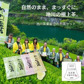 【ふるさと納税】高知県仁淀川町 池川茶業組合 煎茶セット｜かぶせ茶・深蒸し煎茶 飲み比べ｜無添加 国産茶葉100％ 日本茶 緑茶 詰合せ 香り高い味わい 贈答用 ギフト 手土産 敬老の日 お歳暮 お中元 来客用に最適 上質な高知県産煎茶