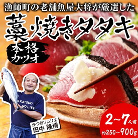 【ふるさと納税】カツオ 藁焼き タタキ 約 250g~900g 2-7人前 薬味 タレ付き 生 カツオのタタキ 冷蔵 高知 久礼 田中鮮魚 わら焼き 塩 日戻り 生鰹 本場 新鮮 鰹のタタキ かつお 藁焼き 本場 かつおのたたき 鰹 刺身 魚 久礼 土佐 高知県 中土佐町 大正町 漁師小屋 人気