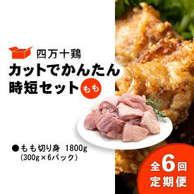 【ふるさと納税】 鶏肉 定期便 全6回 もも肉 1.8kg 300g 6パック 国産 冷凍 小分け 四万十鶏 カット かんたん 時短 セット 1800g 鶏もも肉 とり肉 もも 切り身 小分け ふるさと納税 肉 とり パック もも 送料無料 便利 から揚げ 四万十 高知県 カット済み おいしい 人気