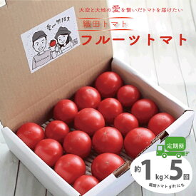 【ふるさと納税】＜フルーツトマト 定期便 織田トマト 約1kg ×5回 計5kg 真っ赤なフルーツ太陽＞高知県 佐川町 細胞が喜び命が輝く大空と大地の愛を繋ぐ サイズ混合 連続5ヶ月お届け予定 ＊予約受付中＊＜2027年1月頃～5月頃発送予定＞