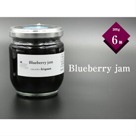 【ふるさと納税】＜ブルーベリー ジャム 6個セット＞ ゴロっと 果肉入り 高知県 佐川町 国産【常温】