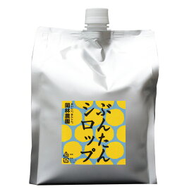 【ふるさと納税】たっぷりぶんたんシロップ　国産 文旦 ぶんたん ブンタン 国内原材料 シロップ 甘い おいしい 美味しい 岡林農園 ふるさと納税 越知町 高知 高知県 四国 シロップ 水割り お湯割り 冬におすすめ 保温 保湿 予防 のどケア