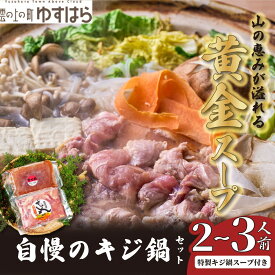 【ふるさと納税】四万十川の源流域で育った自慢のキジ 鍋セット 希少キジ肉300g／特製キジ鍋スープ300ml （株式会社四万川雉生産部）【K005】高級食材 希少肉 高知県産 冷凍便
