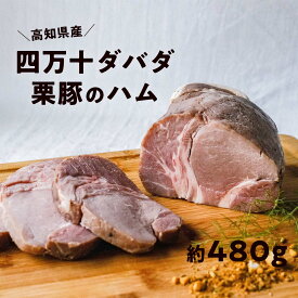 【ふるさと納税】四万十ダバダ火振栗豚 ハム（約480g） 豚肉 ハム 冷凍