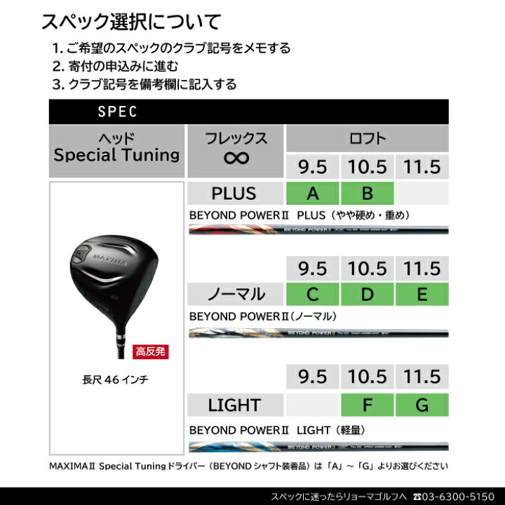楽天市場】【ふるさと納税】リョーマ ドライバー 高反発 「MAXIMA II 