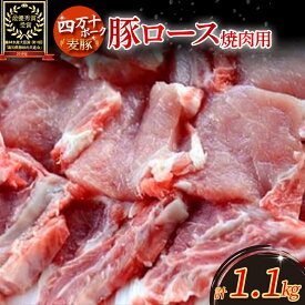 【ふるさと納税】 Ahc-01 平野協同畜産の焼き肉用豚ロース1.1kg 豚ロース スライス しゃぶしゃぶ 国産 ぶた肉 豚肉 肉 お肉