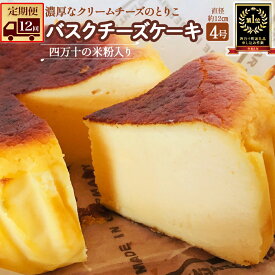 【ふるさと納税】Rbmu-A60【定期便-12カ月間お届け】バスクチーズケーキ 四万十の米粉入り 洋菓子 お菓子 グルテンフリー チーズケーキ いちご味 濃厚 米粉のバスクチーズケーキ スイーツ デザート ケーキ 米粉 バスクチーズケーキ