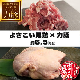 【ふるさと納税】【高知県 大月町のブランド銘柄】よさこい尾鶏×力豚　約6.5kgセット