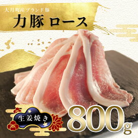 【ふるさと納税】【高知県 大月町産ブランド豚】力豚ロース　生姜焼き用800g