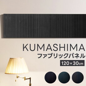 【ふるさと納税】＜ KUMASHIMA ＞ファブリックパネル 120×30cm 1点 隈研吾 小倉織 選べる柄 綿100％ コットン 木材 アート パネル インテリア 立体 伝統工芸 グラデーション テキスタイル 布 縞 ストライプ ボーダー おしゃれ 国産 福岡県 小倉