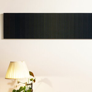 【ふるさと納税】< KUMASHIMA >ファブリックパネル 120×30cm 1点 隈研吾 小倉織 選べる柄 綿100% コットン 木材 アート パネル インテリア 立体 伝統工芸 グラデーション テキスタイル 布 縞 ス