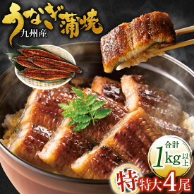 【ふるさと納税】九州産 うなぎ蒲焼 特特大 ＜選べる＞2尾/3尾/4尾/5尾 (1尾あたり250～266g) たれ・山椒付き 鰻 ウナギ 蒲焼き 特大 土用の丑の日 冷凍 国産 送料無料 鹿児島、宮崎、熊本等産うなぎ原料使用