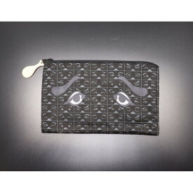 【ふるさと納税】博多織 にわかポーチ W約21cm×H約13cm (黒)