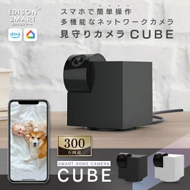 【ふるさと納税】エジソンスマート 見守りカメラCUBE 福岡市【ホワイト】
