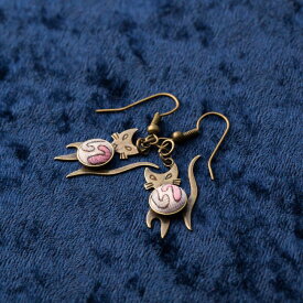 【ふるさと納税】【福岡市返礼品】昭和ビンテージ ねこピアス | アクセ ファッション 人気 おすすめ 送料無料　お届け：※発送は7月上旬以降順次発送