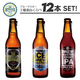 【ふるさと納税】福岡市発クラフトビール　ブルーマスター スタンダード3種x4本　330ml×12本セット | お酒 さけ ビール　クラフトビール　人気 おすすめ 送料無料 ギフト