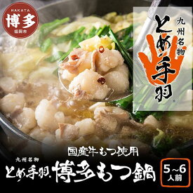 【ふるさと納税】九州名物とめ手羽　博多もつ鍋セット　味噌味　5-6人前【冷凍配送】 | 福岡県 福岡市 もつ鍋 もつなべ お取り寄せグルメ もつ鍋セット 鍋セット 鍋 なべ 福岡 グルメ お土産 博多 九州 モツ 冷凍 ご当地グルメ ギフト プレゼント 冷凍食品 冷食 ホルモン