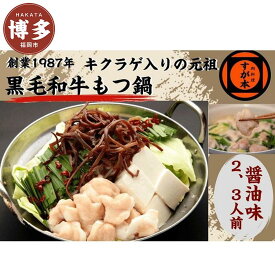 【ふるさと納税】博多の名物!!創業1987年老舗和牛もつ鍋　醤油味　2、3人前 | 福岡県 福岡市 福岡 九州 博多 返礼品 お取り寄せグルメ 取り寄せ グルメ 食品 お取り寄せ もつ鍋 モツ鍋 もつなべ 博多もつ鍋 鍋セット もつ鍋セット もつ モツ 牛もつ鍋 牛もつ 牛モツ 鍋 なべ