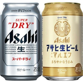 【ふるさと納税】【博多大丸おすすめ品】アサヒスーパードライ&マルエフ　各350ml 6缶セット(計12缶） | ビール 缶ビール 人気 アサヒビール 大丸 百貨店 お取り寄せ 手土産 お土産 Asahi 酒 福岡県 福岡市 博多 九州