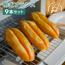 【ふるさと納税】【福岡市】明太フランス9本セット | パン フランス パンバケット 明太子 食品 おすすめ 送料無料 ベーカリー