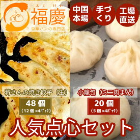 【ふるさと納税】【福岡市】点心2種セット（焼き餃子48個と小籠包20個）