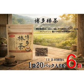 【ふるさと納税】博多棒茶6袋セット