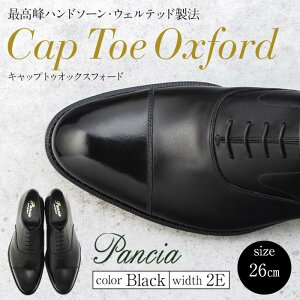 【ふるさと納税】革靴 キャップトゥオックスフォード(ハンドソーン・ウェルテッド製法/博多製造) | メンズ 紳士革靴 カジュアル 本革 皮靴 靴 くつ レザー 紳士靴 本革靴 フォーマル