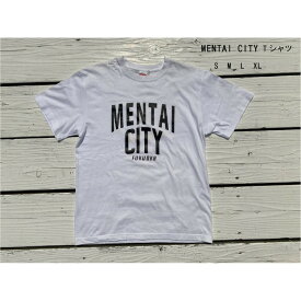 【ふるさと納税】MENTAI CITY Tシャツ M | 楽天ふるさと 納税 半袖 ティーシャツ 支援 返礼品 福岡 福岡県 福岡市 服 ロゴ 綿100% 夏 ロゴティーシャツ レディース トップス カットソー クルーネック コットン カジュアル ご当地tシャツ 半そで ティシャツ おしゃれ かわいい