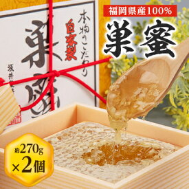 【ふるさと納税】国産巣蜜(コムハニー)2個セット_ 巣蜜 コムハニー 蜂蜜 はちみつ 国産 甘味料 美味しい 人気 送料無料【1361310】