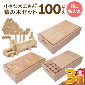 【ふるさと納税】小さな大工さん セット 選べる A ～ C ギフト対応可 箱 名入れ 箱入り 積み木 長方体 立方体 円柱 木製 おもちゃ 白木 知育玩具 想像力 贈り物 出産祝い 誕生日 おすすめ 知育 木育 お取り寄せ 福岡県 久留米市 送料無料