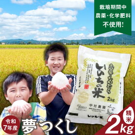 【ふるさと納税】令和7年産 夢つくし 2kg 精米 いのちの米 つややか 光沢 もちもち 食感 粘り 甘み 国産 米 白米 新米 ブランド米 ご飯 白飯 おにぎり おむすび 弁当 主食 食品 食べ物 グルメ お取り寄せ お取り寄せグルメ 福岡県 久留米市 送料無料