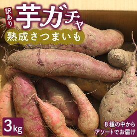 【ふるさと納税】【訳あり】久留米市産 さつまいも 3kg 芋ガチャ 栽培期間中農薬不使用 熟成 甘い 美味しい おやつ スイーツ バラエティ 常温発送 国産 九州 福岡県 久留米市 お取り寄せ お取り寄せグルメ 送料無料