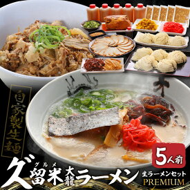 【ふるさと納税】久゛留米大龍ラーメン 生ラーメンセットプレミアム5人前