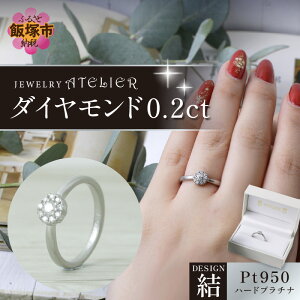 【ふるさと納税】結ハードプラチナ ダイヤモンド0.2ct【M62-003】