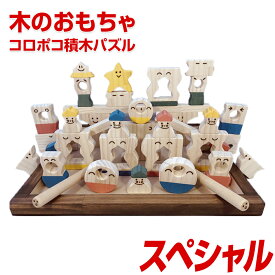 【ふるさと納税】木のおもちゃ、コロポコ積木パズル(スペシャル) | 知育 パズル 木製 おもちゃ 子供 木製玩具 知育玩具 玩具 オモチャ 積み木 積木 つみき キッズ 木 男の子 女の子 キッズ用おもちゃ 子供玩具 お取り寄せ 福岡県 こども 子ども