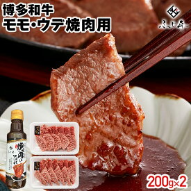 【ふるさと納税】【厳選肉専門店 ふじ匠】 博多和牛 モモ・ウデ焼肉用（お肉ソムリエ開発焼肉のたれ付） 肉 牛肉 博多和牛 もも肉 ウデ肉 焼き肉 タレ 福岡 グルメ 贈り物 冷凍 ギフト 柔らかい ステーキ お取り寄せ 食品
