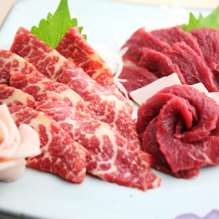 楽天市場】【ふるさと納税】自家牧場 熊本馬刺し 3種食べ比べセット 