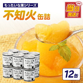 【ふるさと納税】【訳あり】もったいな果シリーズ 不知火 缶詰 5号缶×12缶 セット 日付指定 最強配送 翌日配送 最強翌日配送 国産 みかん 蜜柑 ミカン デザート フルーツ缶詰 保存食 非常食 防災 備蓄食 かんづめ フルーツ 果物 まとめ買い