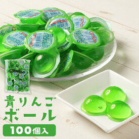 【ふるさと納税】青りんごボール 計900g（9g×100個入） 江口製菓 ゼリー ハードタイプ 青りんご味 駄菓子 お菓子 おかし おやつ 青林檎 グリーンアップル フルーツ くだもの 果物 詰め合わせ まとめ買い 大容量 懐かしい 子供 こども 景品 お祭り 縁日 イベント 送料無料