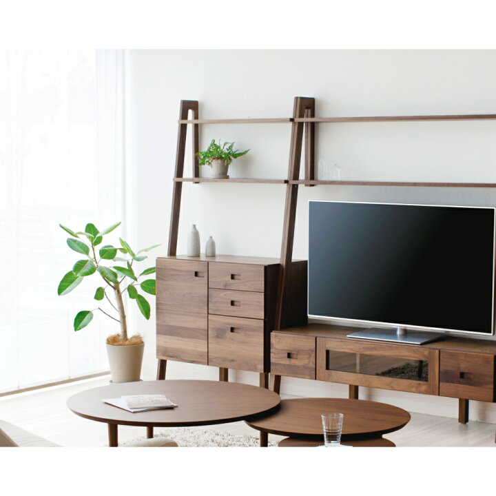 楽天市場 ふるさと納税 高野木工 レイリア 84 キャビネットwn ハイタイプ 幅84cm 高さ178 5cm ウォルナット 大川家具 ナチュラル 北欧家具 家具 キャビネット付き 収納 インテリア オシャレ シンプル 送料無料 福岡県筑後市