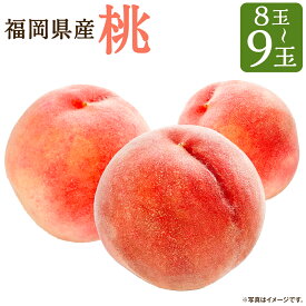 【ふるさと納税】先行予約 福岡県産 桃 8～9玉 産地直送 果物 フルーツ 九州産 冷蔵 JAふくおか 送料無料 【2026年6月上旬～7月下旬に順次発送予定】