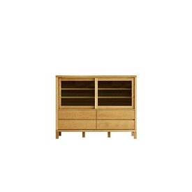 【ふるさと納税】【開梱設置】高野木工 CANO カノ 115ローカップボード ホワイトオーク【10年保証】 | 家具 ダイニング キッチン 食器 棚 木 木製 天然木 無垢材 新生活 一人暮らし 大容量 収納 調理器具 おしゃれ 人気 おすすめ 大川家具 高野木工