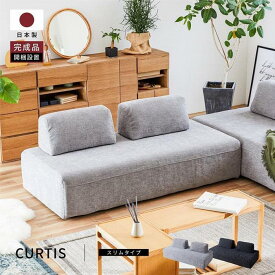 【ふるさと納税】ソファー 2人掛け 一人用 2.5人掛け 1人掛け ソファ sofa 3人掛け コンパクト カバー カウチソファ カウチソファー カバーリング 布地 完成品 国産 日本製 家具 インテリア 大川 大川家具 幅170 カーティス ソファスリム ライトグレー | 脚なし 北欧