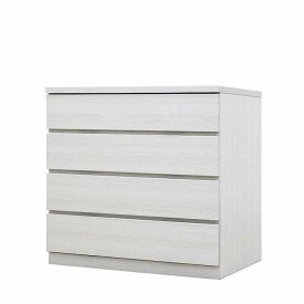 【ふるさと納税】クローゼット チェスト 幅80 4段 奥行55 ホワイト色 タンス 押入れ収納 衣類収納 桐 箪笥 大川家具 丸田木工 フィット | 家具 ファニチャー 人気 おすすめ 送料無料