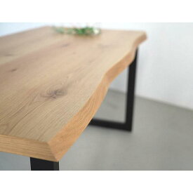 【ふるさと納税】テーブル　一枚板　ダイニング　耳付　PRIMO　150x80　オーク材 | 家具 ファニチャー 人気 おすすめ 送料無料
