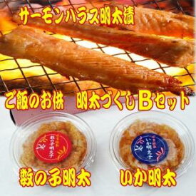 【ふるさと納税】ご飯のお供！明太づくしBセット(数の子明太子・いか明太子・サーモンハラス明太漬)【大川市】