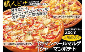 【ふるさと納税】職人さんの手作りピザ～ジャーマンポテト、カマンベールマルゲ2枚セット～_CT-001